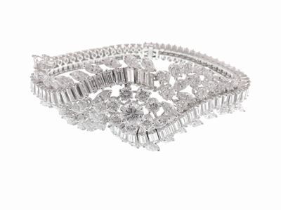 Bracciale in Oro Bianco e Diamanti