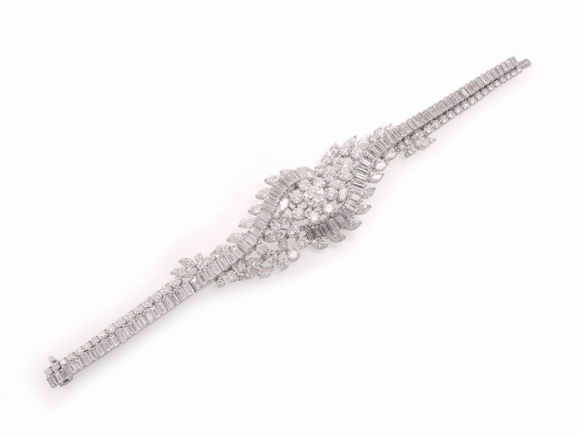 Bracciale in Oro Bianco e Diamanti