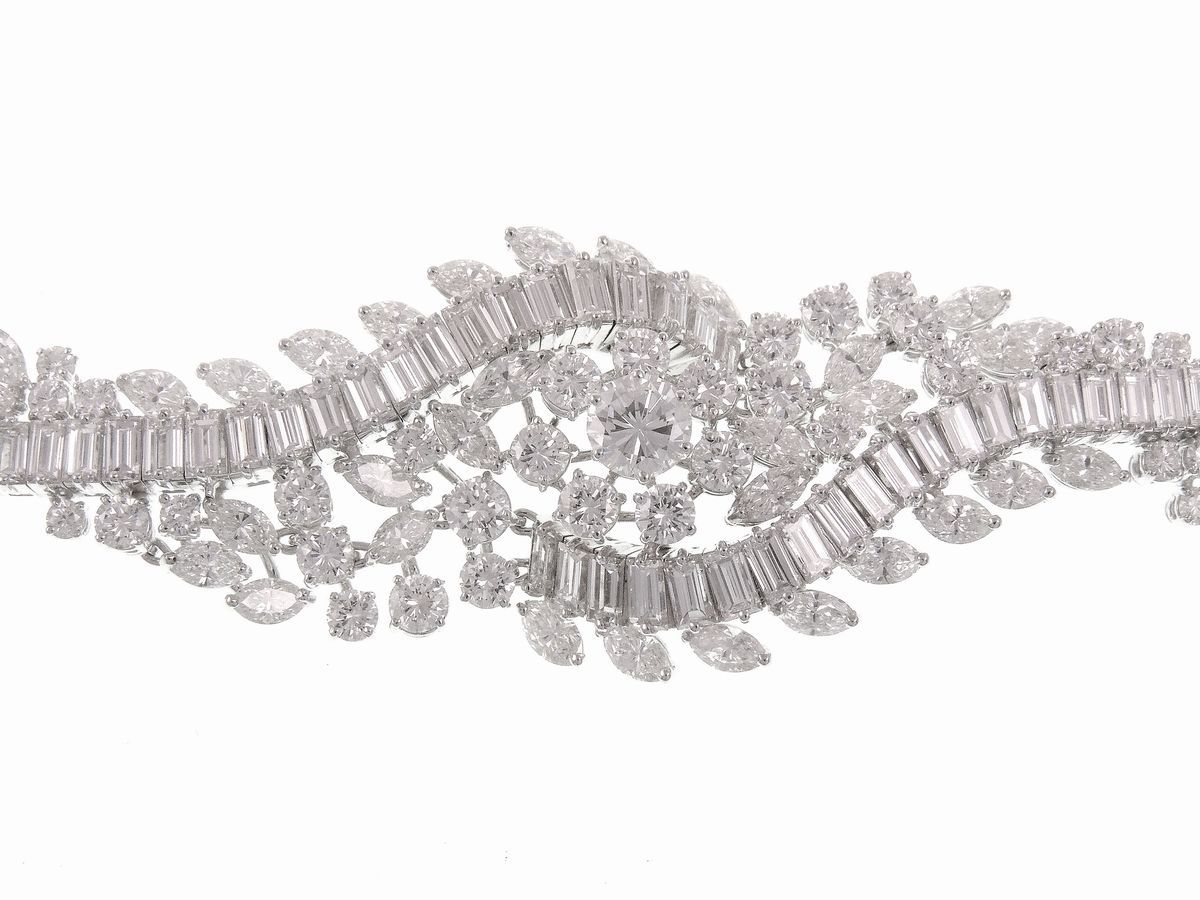 Bracciale in Oro Bianco e Diamanti