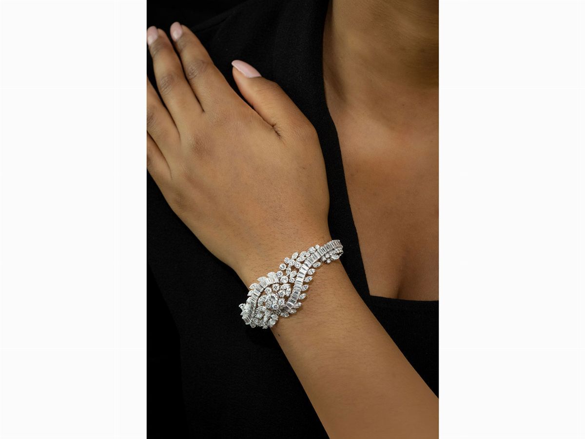 Bracciale in Oro Bianco e Diamanti