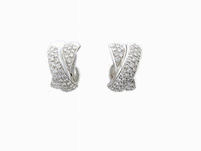 Orecchini in Oro Bianco con Diamanti