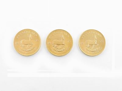Tre Monete da un Krugerrand