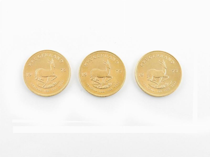 Tre Monete da un Krugerrand
