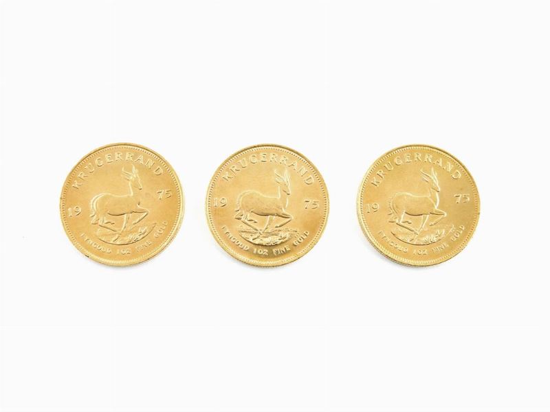 Tre Monete da un Krugerrand