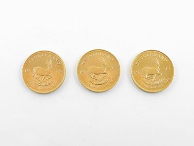 Tre Monete da un Krugerrand