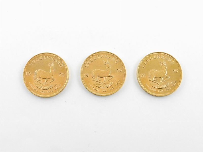 Tre Monete da un Krugerrand