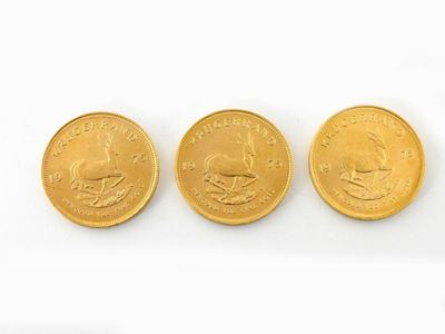 Tre Monete da un Krugerrand