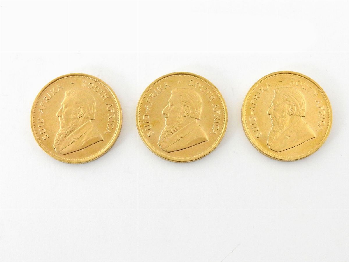 Tre Monete da un Krugerrand