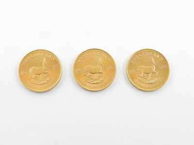 Tre Monete da un Krugerrand