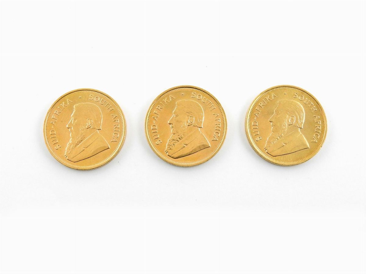 Tre Monete da un Krugerrand