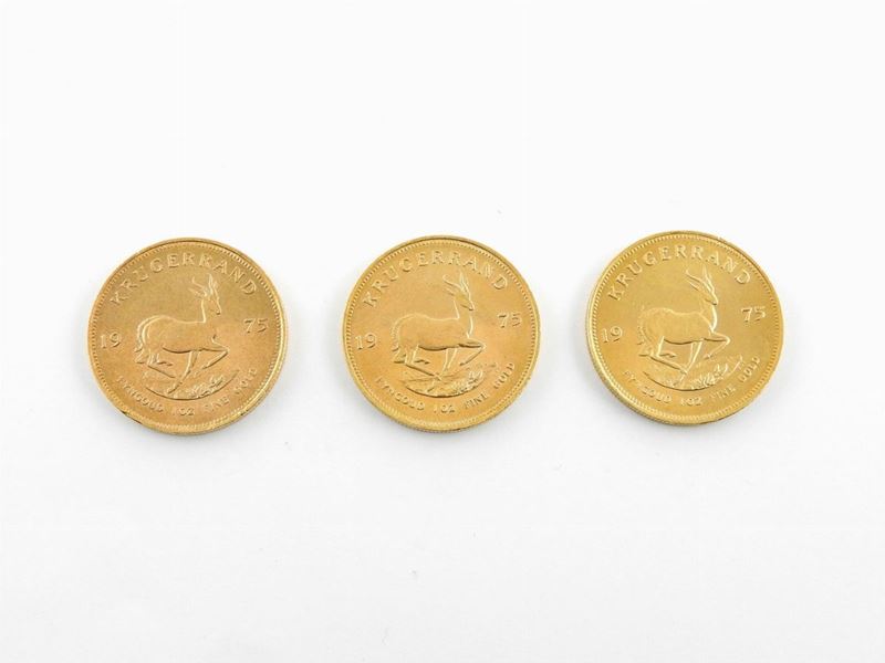 Tre Monete da un Krugerrand
