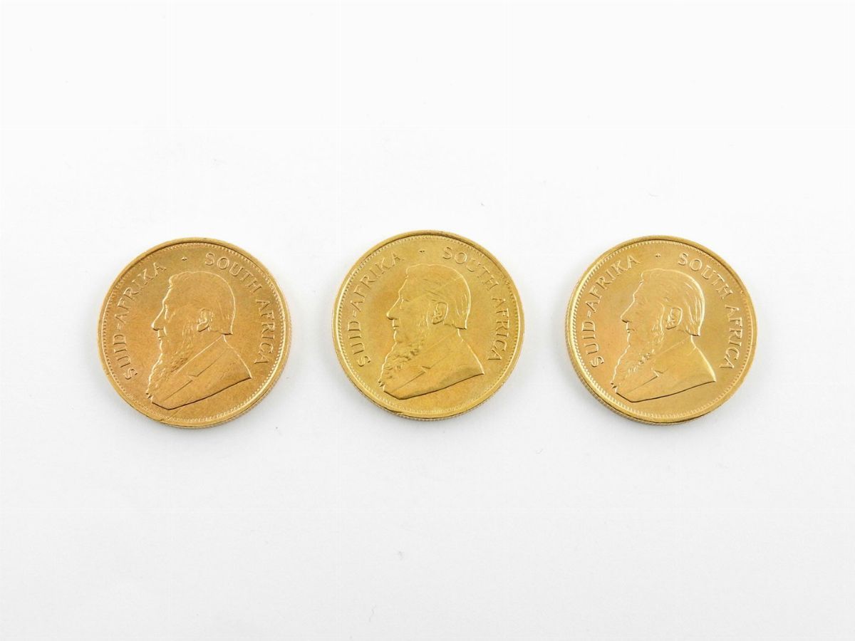 Tre Monete da un Krugerrand