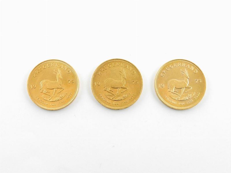 Tre Monete da un Krugerrand