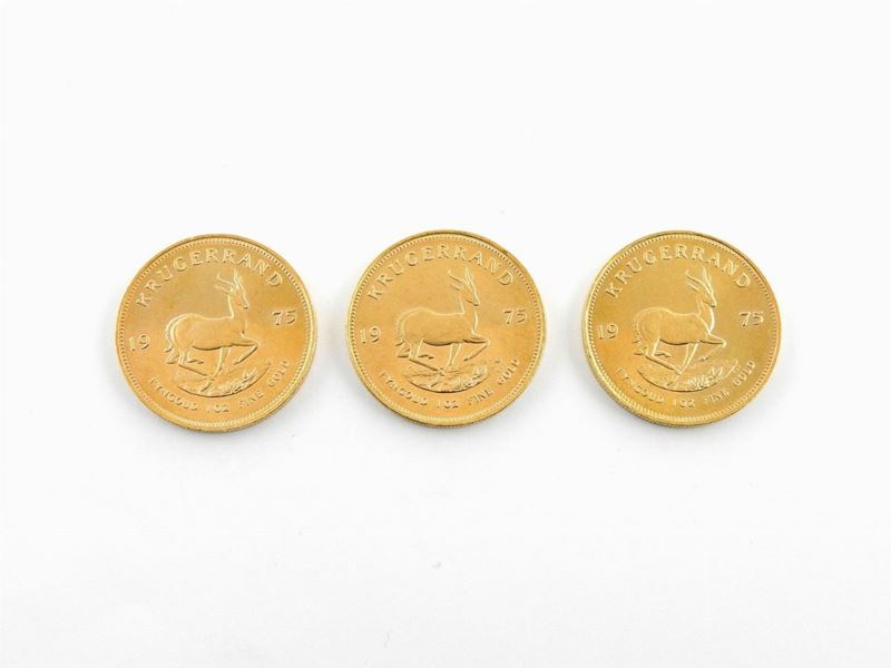 Tre Monete da un Krugerrand