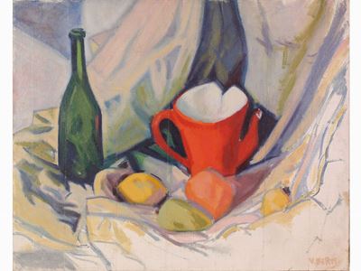 Natura Morta con Bricco Rosso 1945/46
