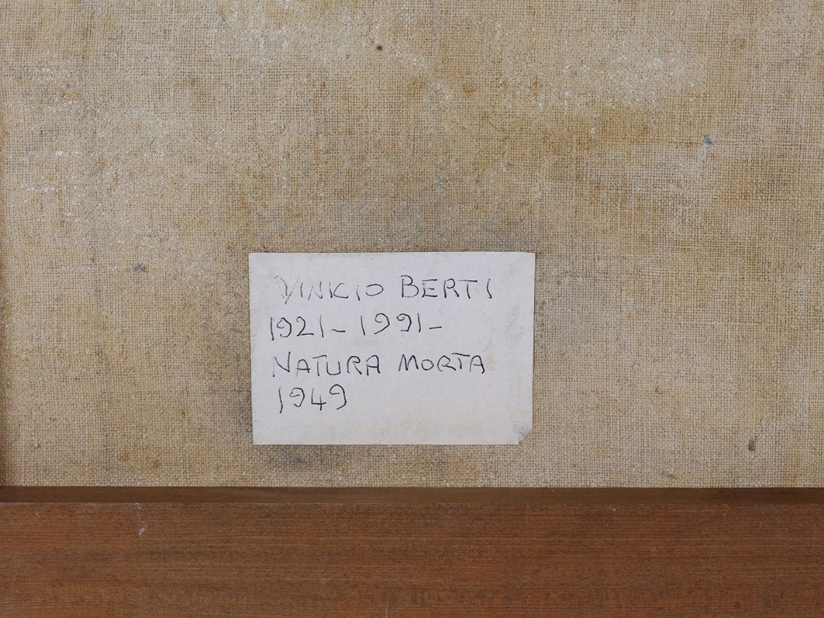 Vinicio Berti - Natura Morta con Bricco Rosso 1945/46