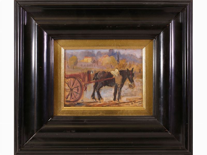 Rodolfo Marma - Cavallo Sull'arno 1947
