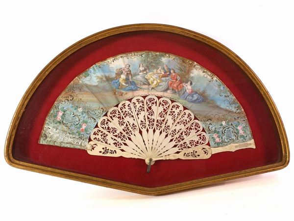 A fan  (mid-19th century)  - Auction Furniture and paintings from florentine apartment - Maison Bibelot - Casa d'Aste Firenze - Milano