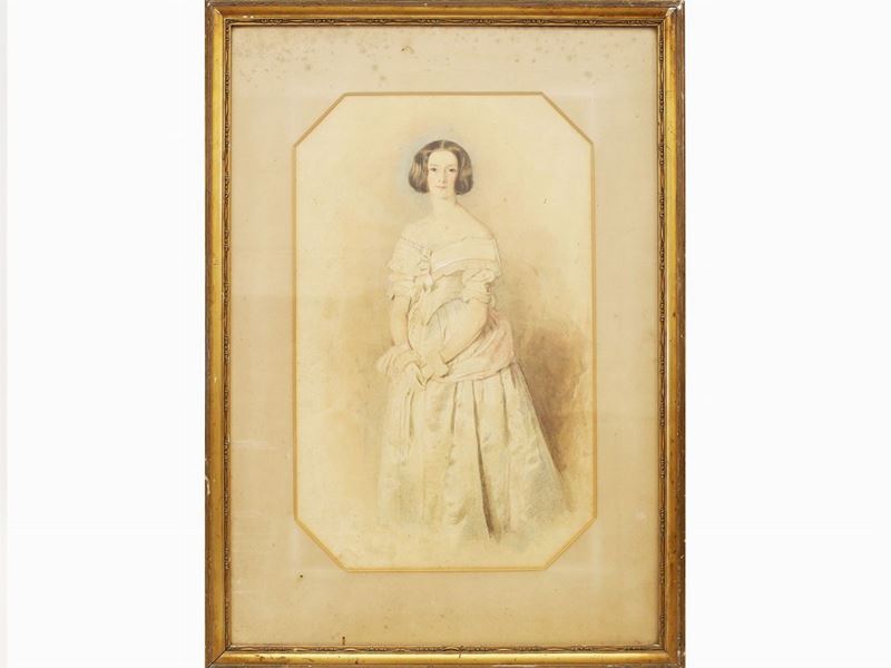 Scuola Inglese della Prima Metà del XIX Secolo - Ritratto di Miss I. Drury