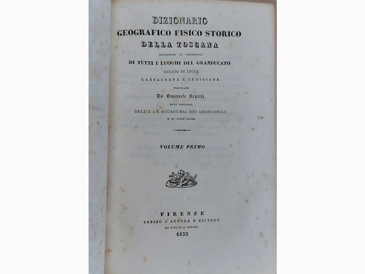 Emanuele Repetti - Dizionario Geografico, Fisico, Storico della Toscana