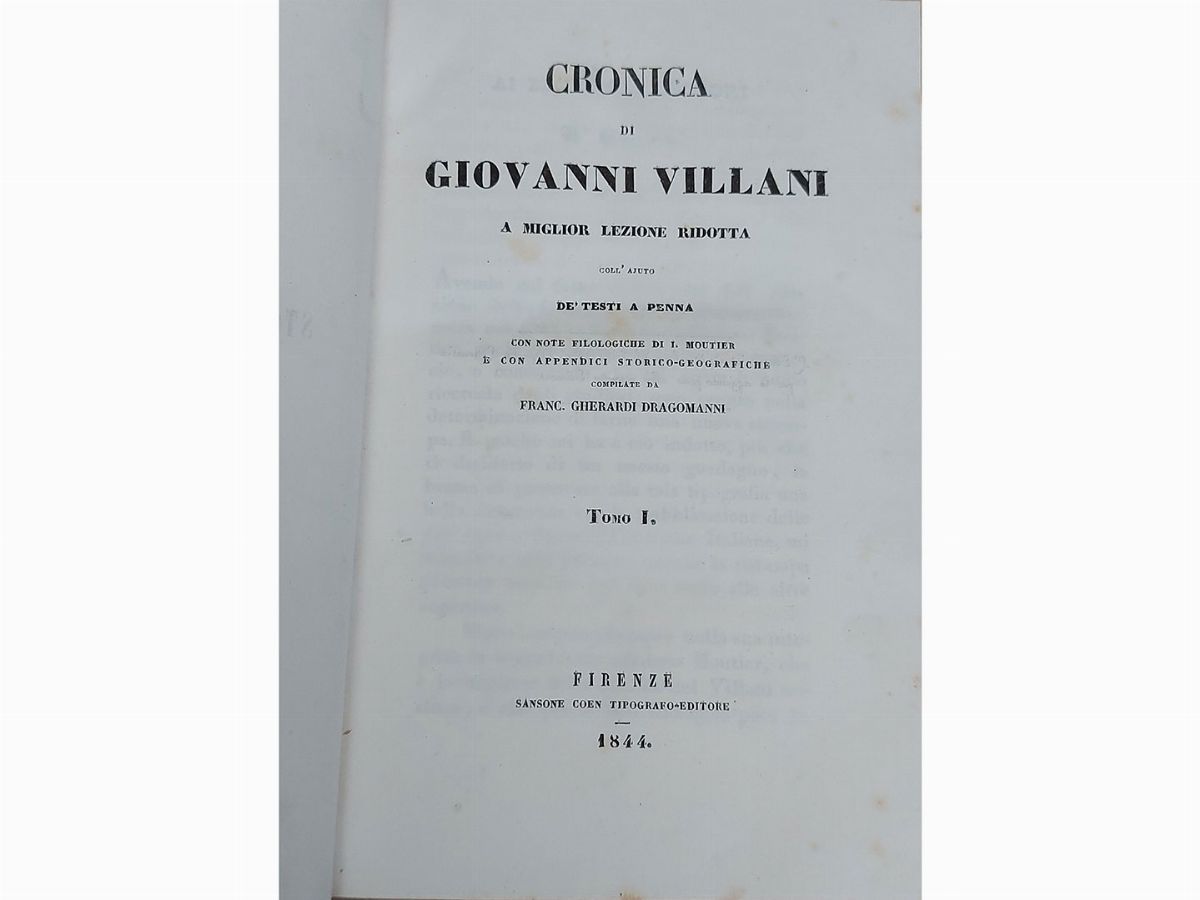 Cronica di Giovanni [matteo e Filippo] Villani