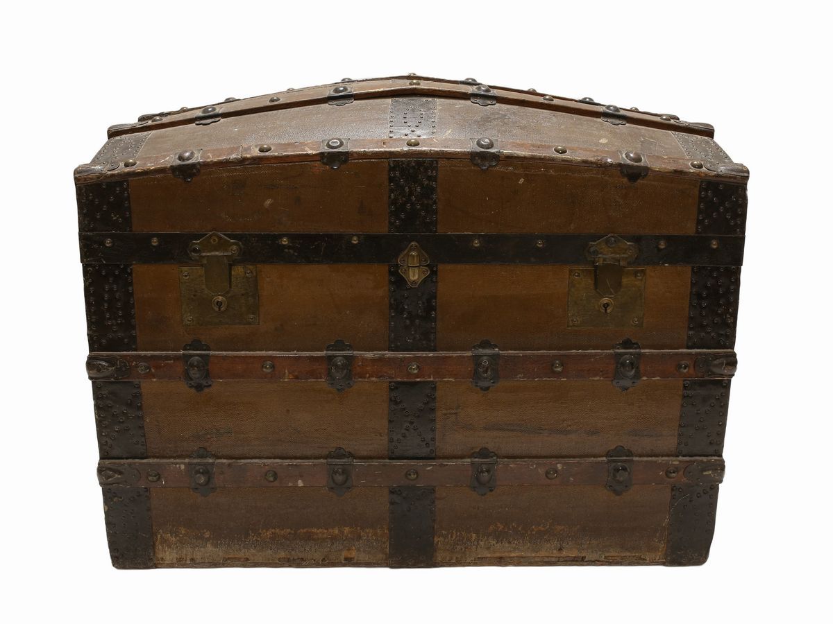 Baule D'epoca Contenete Aristocratiche Curiosità