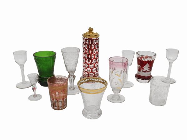 An ancient glasses lot  - Auction Furniture and paintings from florentine apartment - Maison Bibelot - Casa d'Aste Firenze - Milano