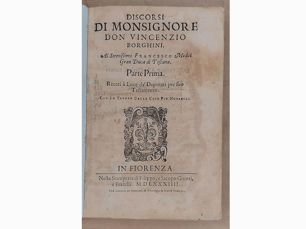 Vincenzio Borghini - Discorsi