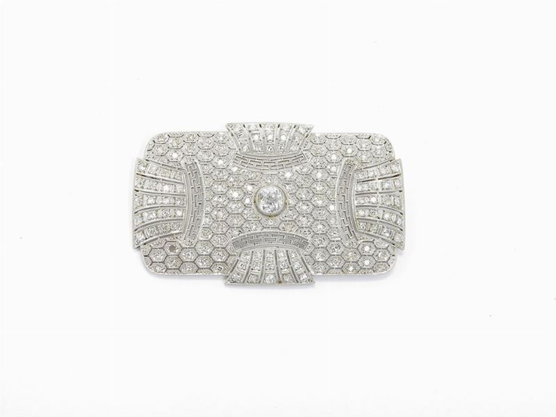 Spilla in Platino con Diamanti
