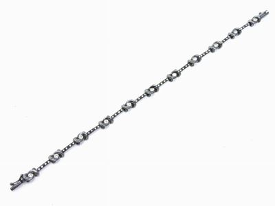 Bracciale in Oro Brunito con Diamanti