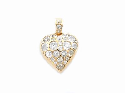 Pendente in Oro Rosa con Diamanti