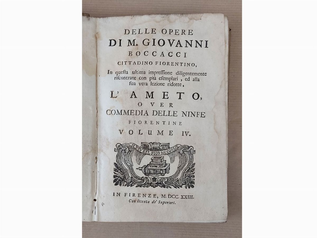 Giovanni Boccaccio - Delle Opere di M. Giovanni Boccacci Cittadino Fiorentino
