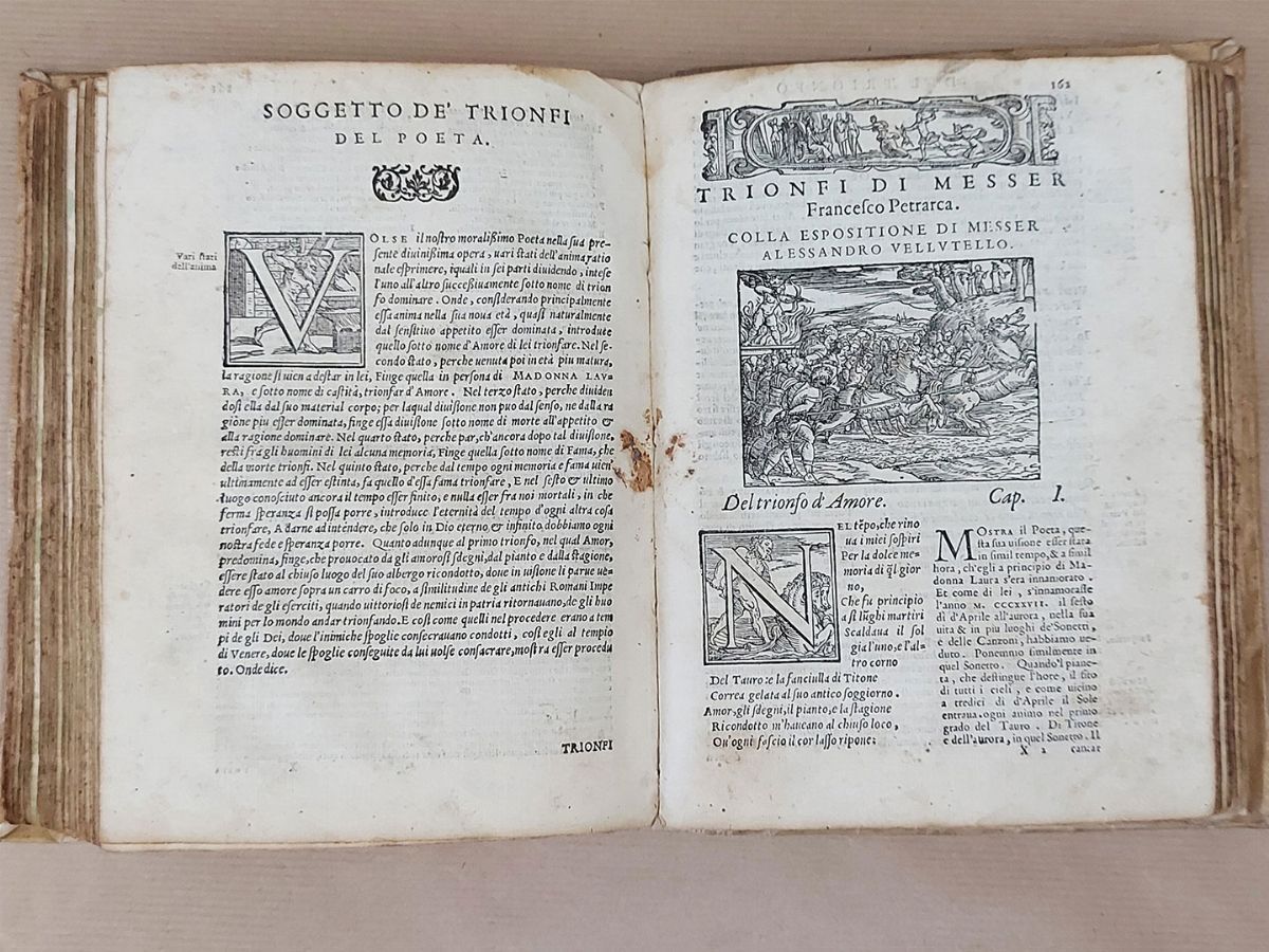 Il Petrarca con L’espositione di M. Alessandro Vellutello