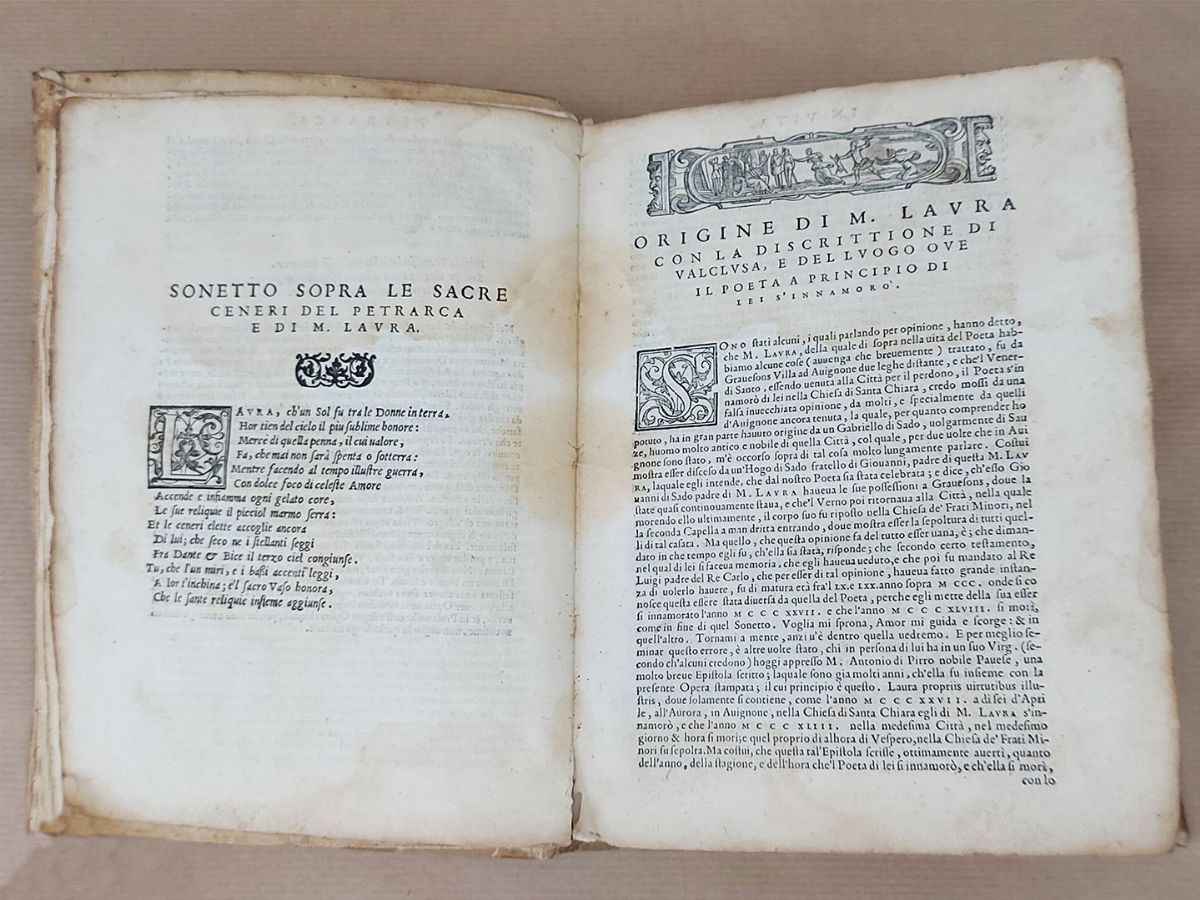 Il Petrarca con L’espositione di M. Alessandro Vellutello
