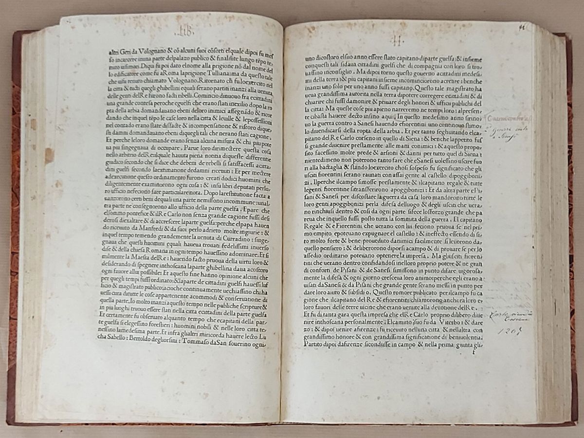 Leonardo Bruni Aretino - Le Historie Eiorentine [sic]