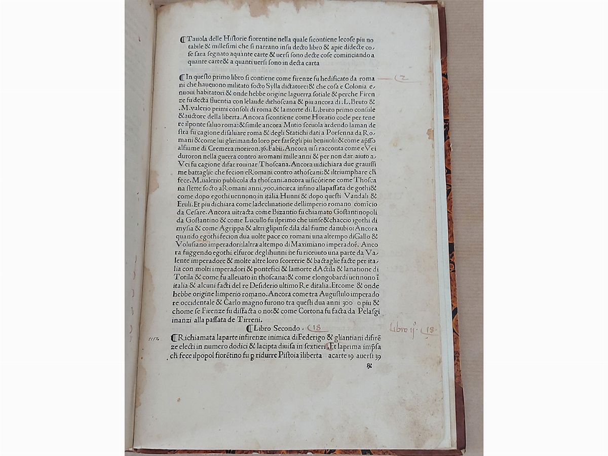 Leonardo Bruni Aretino - Le Historie Eiorentine [sic]
