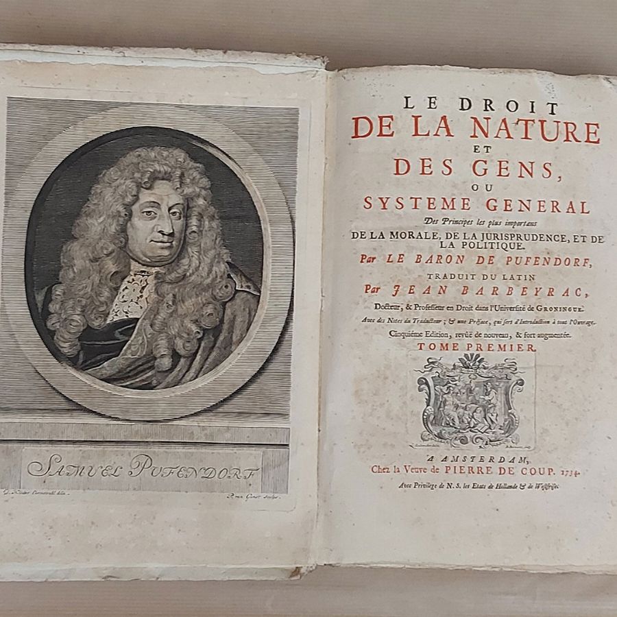 Samuel Pufendorf Von Pufendorf, [samuel] le Baron De - Le Droit De la Nature Et Des Gens