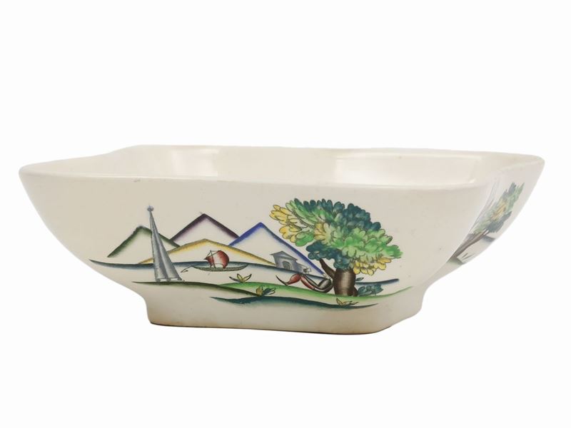 Guido Andlovitz - Coppa in Ceramica, Sci Laveno