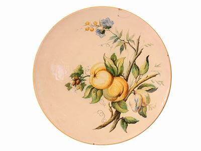 Coppia di Piatti da Parata in Ceramica, Cantagalli