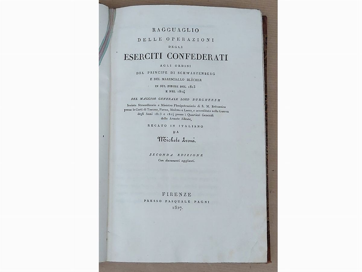 Ragguaglio delle Operazioni degli Eserciti Confederati