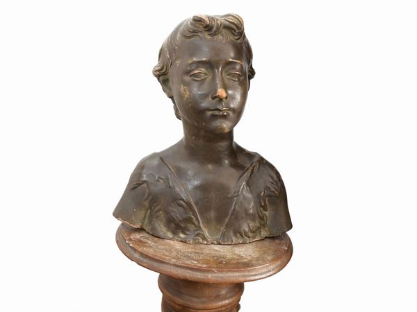 A terracotta bust  (Tuscany, Signa, 20th century)  - Auction Furniture and paintings from florentine apartment - Maison Bibelot - Casa d'Aste Firenze - Milano