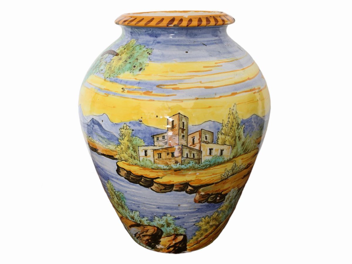 Vaso in Terracotta Smaltata