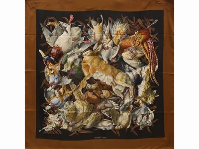Foulard Carré in Seta "gibiers", Hermès