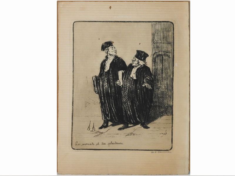 Honoré Daumier - Les Avocats Et Les Plaideurs e Types Et Physionomies/les Moments Difficiles De l...