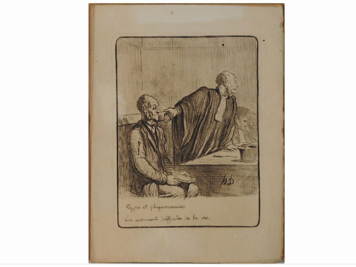 Honoré Daumier - Les Avocats Et Les Plaideurs e Types Et Physionomies/les Moments Difficiles De l...