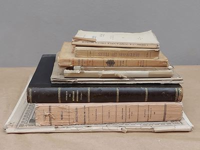 Lotto di Libri, Opuscoli e Riviste Militari Dell'ottocento