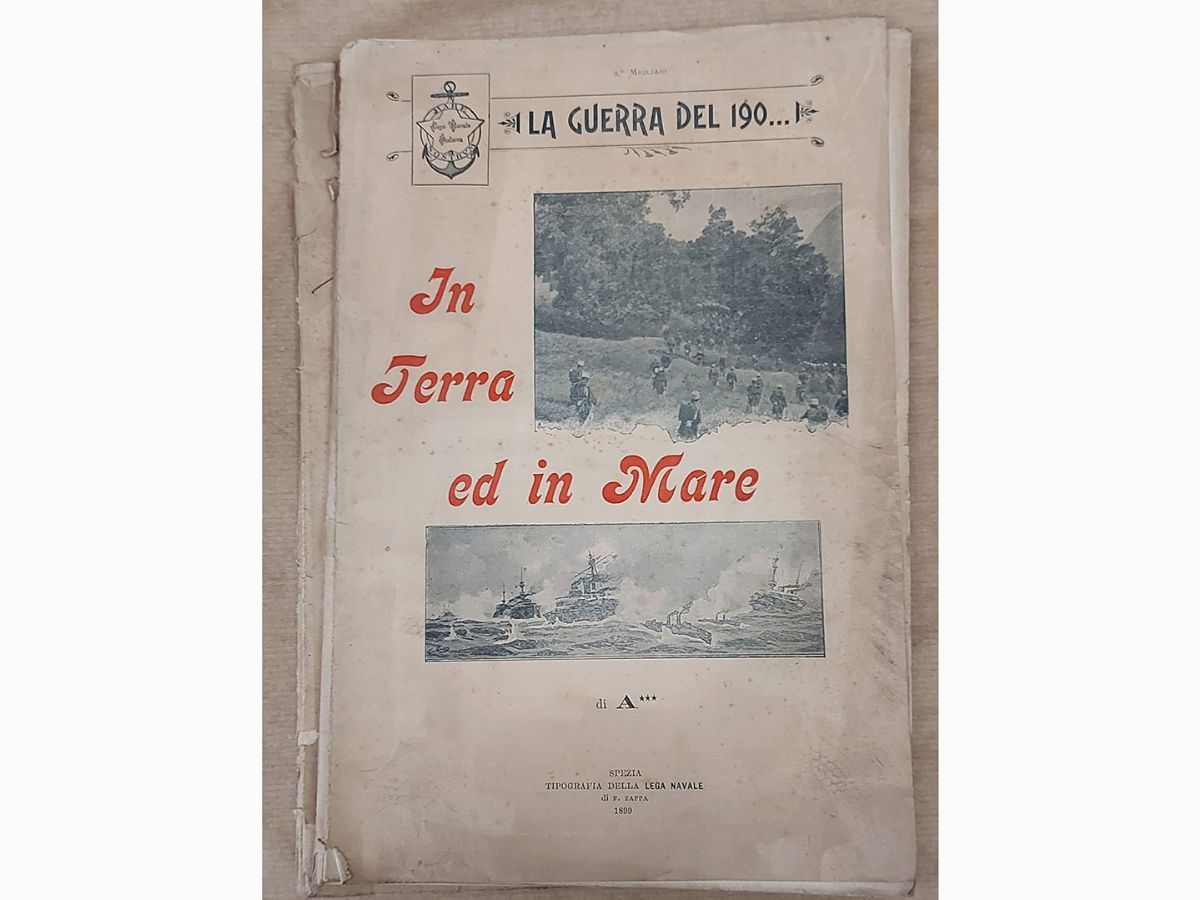 Lotto di Libri, Opuscoli e Riviste Militari Dell'ottocento