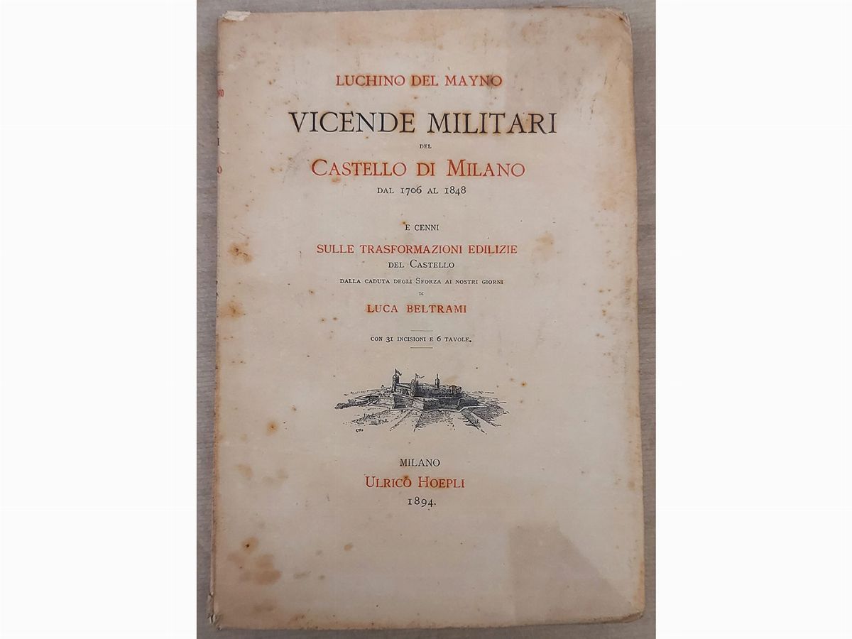 Lotto di Libri, Opuscoli e Riviste Militari Dell'ottocento