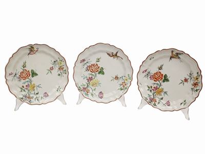 Tre Piatti in Maiolica