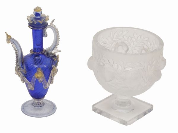 An Elizabeth Lalique crystal cup  - Auction Furniture and paintings from florentine apartment - Maison Bibelot - Casa d'Aste Firenze - Milano